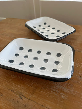 Seconds - 2 part enamel soap dish