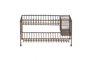 Aged Brass Inkollu Dish Rack