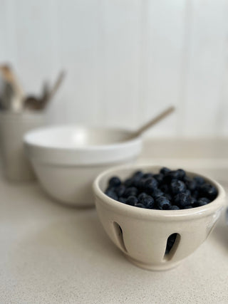 Hand thrown berry bowl