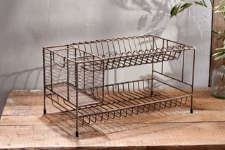 Aged Brass Inkollu Dish Rack