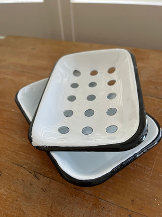 Seconds - 2 part enamel soap dish