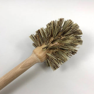 Wooden toilet brush