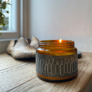 Orange jar candle by Baileys