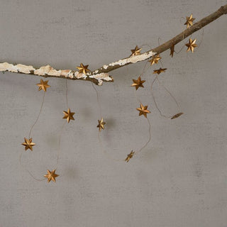 Gold star garland