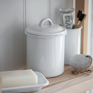 Enamel storage jar