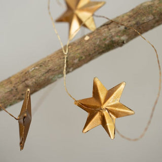 Gold star garland