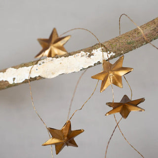 Gold star garland
