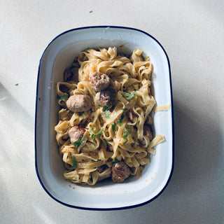 Easy sausage carbonara - mid week meals for all the family