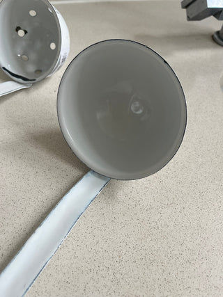 Seconds White enamel ladles