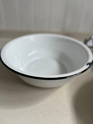 Seconds - Enamel large wash bowl