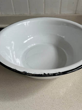 Seconds - Enamel large wash bowl