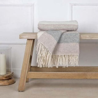 Soft cosy pure wool throw
