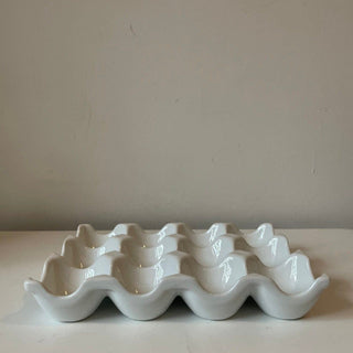 Ceramic egg holder - 6 or 12 eggs
