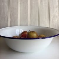 Large enamel bowl