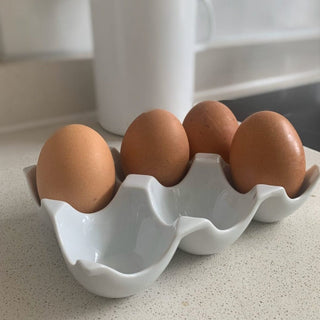 Ceramic egg holder - 6 or 12 eggs