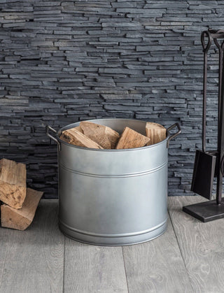 Set of 2 Galvanised Planters