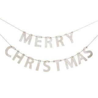 Wooden rustic merry Christmas Garland